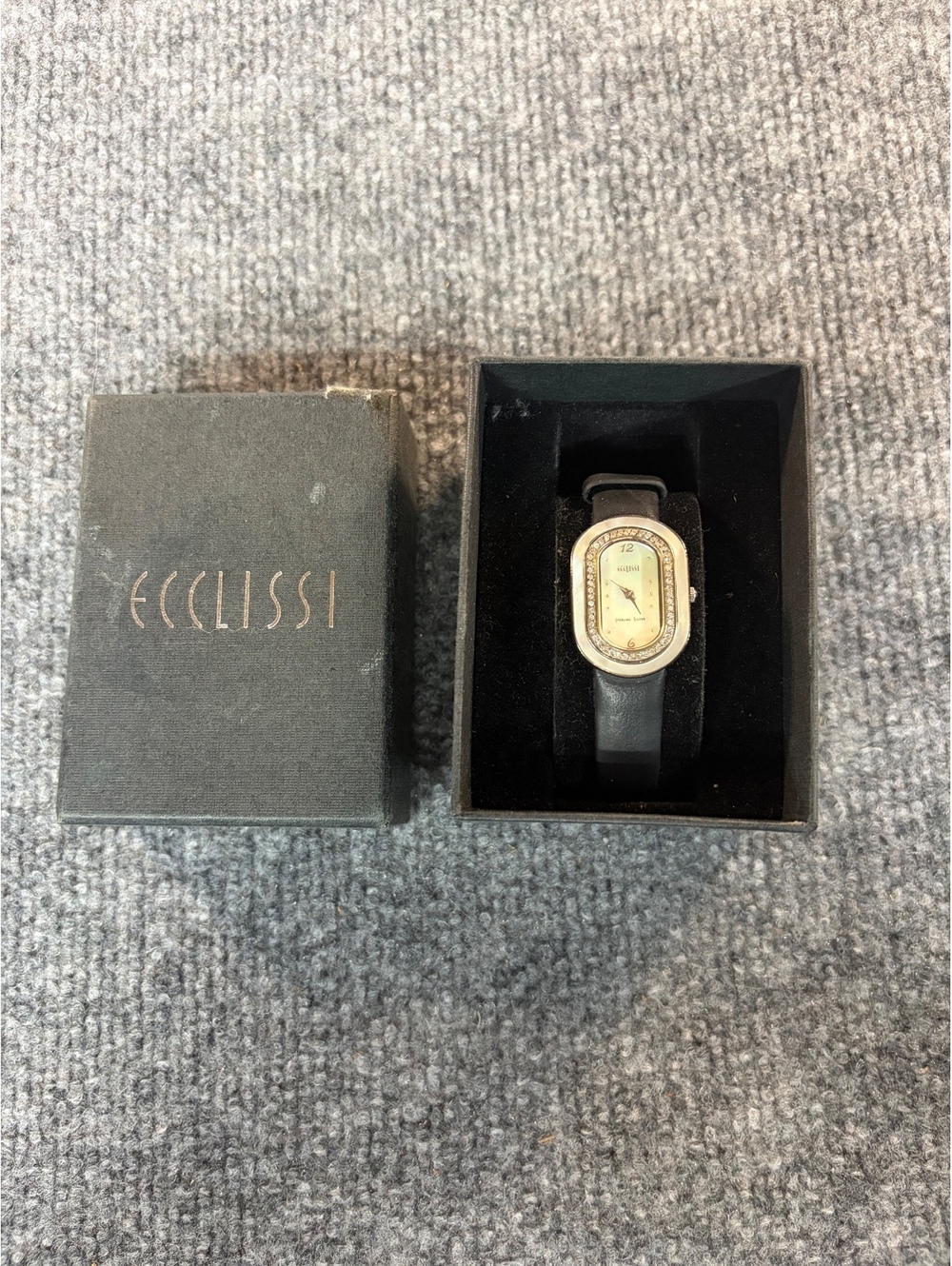 Ecclissi Model 22655 Ladies Sterling Silver Watch - needs battery